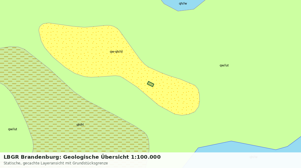 Statische Kartenansicht: LBGR Brandenburg: Geologische Übersicht 1:100.000
