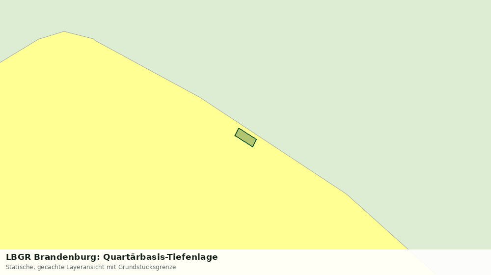 Statische Kartenansicht: LBGR Brandenburg: Quartärbasis-Tiefenlage