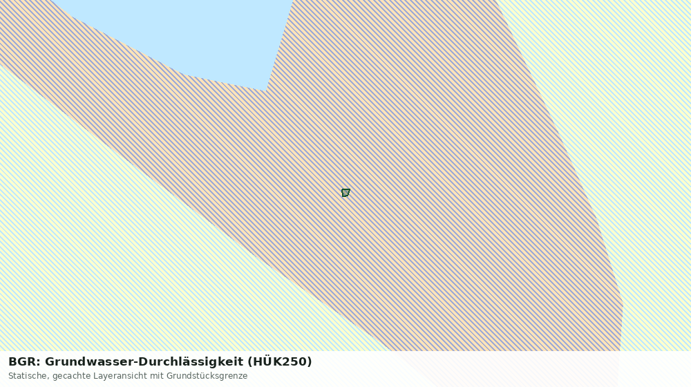 Statische Kartenansicht: BGR: Grundwasser-Durchlässigkeit (HÜK250)