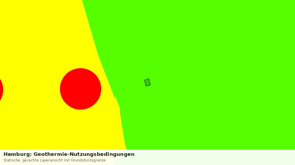 Statische Kartenansicht: Hamburg: Geothermie-Nutzungsbedingungen