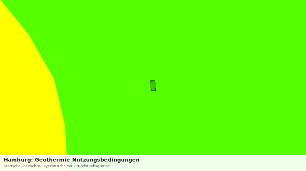 Statische Kartenansicht: Hamburg: Geothermie-Nutzungsbedingungen