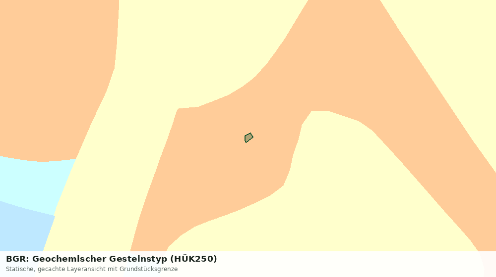 Statische Kartenansicht: BGR: Geochemischer Gesteinstyp (HÜK250)