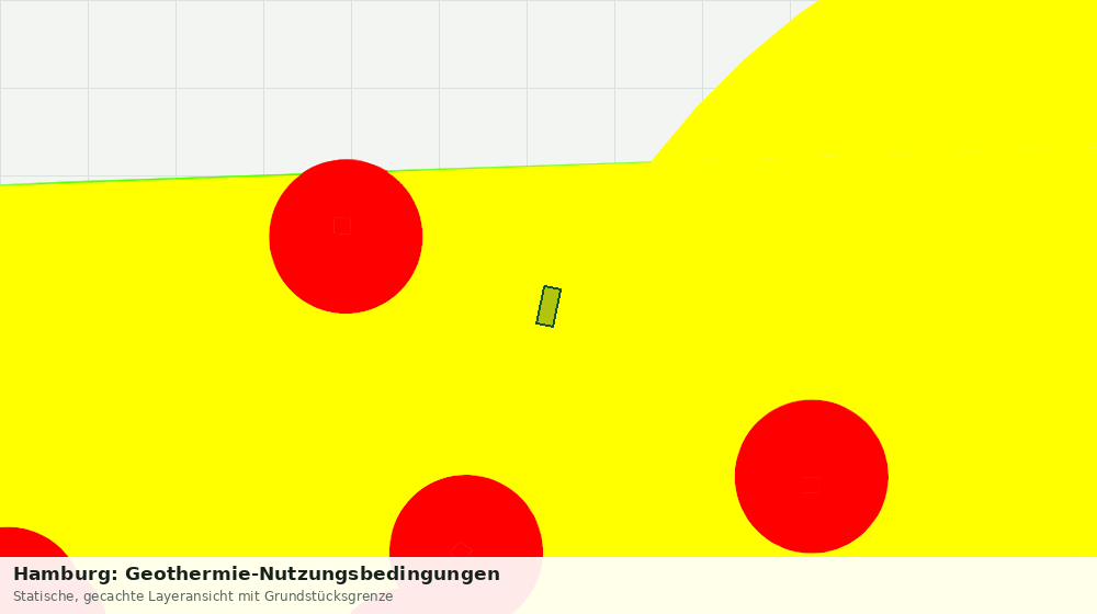 Statische Kartenansicht: Hamburg: Geothermie-Nutzungsbedingungen