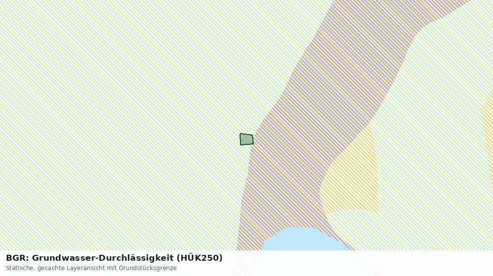 Statische Kartenansicht: BGR: Grundwasser-Durchlässigkeit (HÜK250)