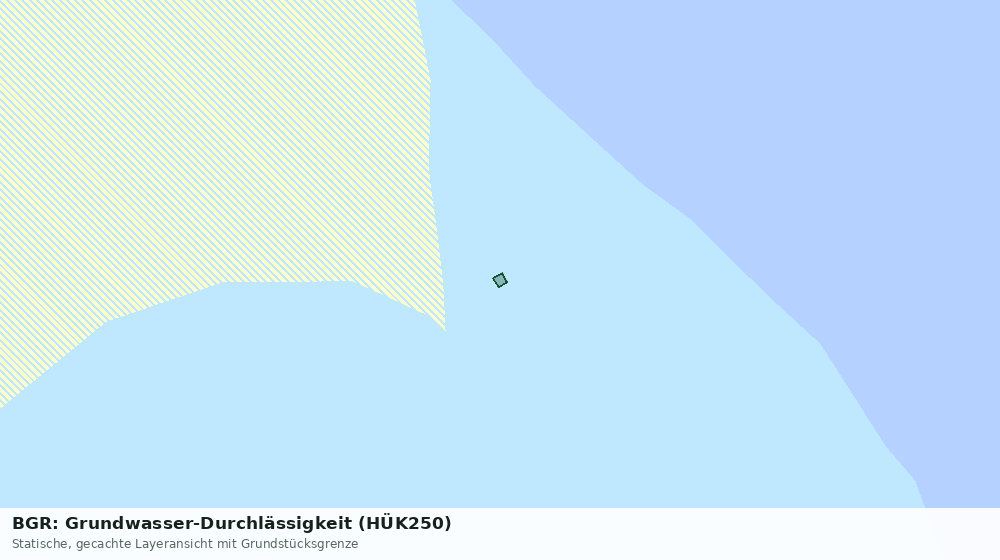 Statische Kartenansicht: BGR: Grundwasser-Durchlässigkeit (HÜK250)