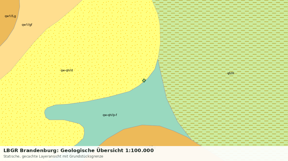 Statische Kartenansicht: LBGR Brandenburg: Geologische Übersicht 1:100.000