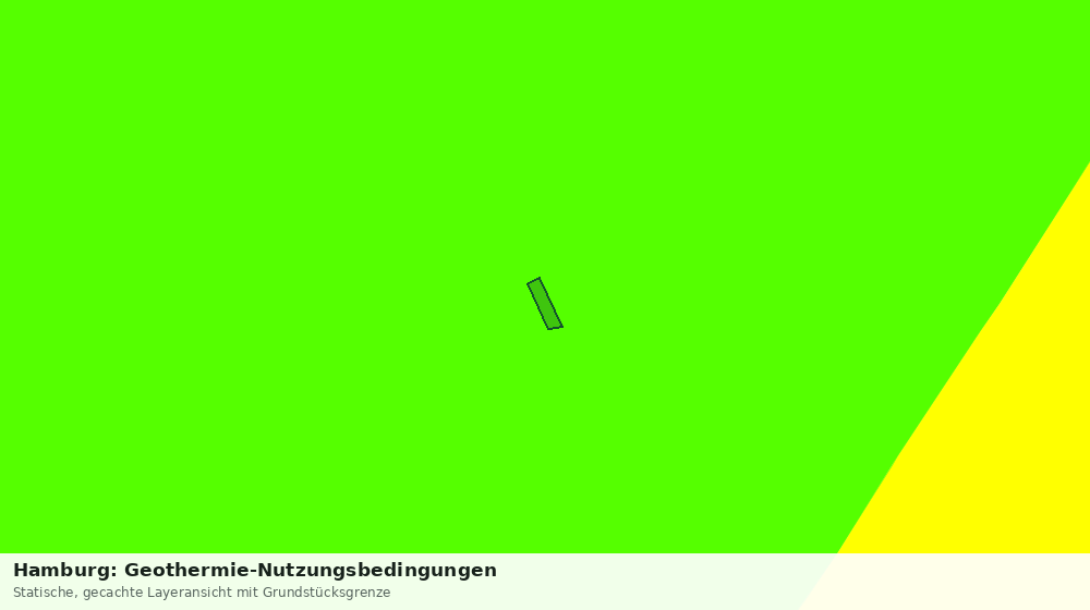 Statische Kartenansicht: Hamburg: Geothermie-Nutzungsbedingungen