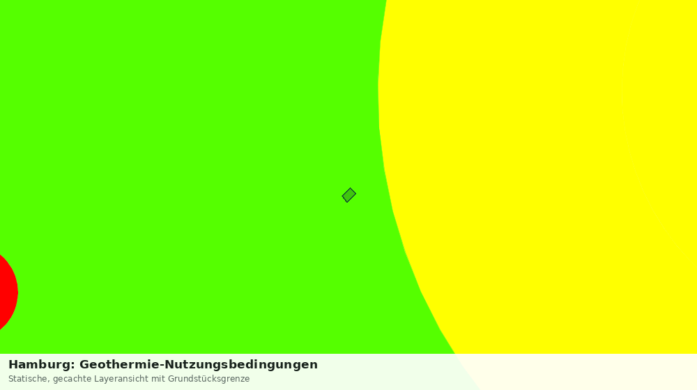 Statische Kartenansicht: Hamburg: Geothermie-Nutzungsbedingungen