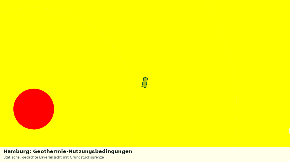 Statische Kartenansicht: Hamburg: Geothermie-Nutzungsbedingungen