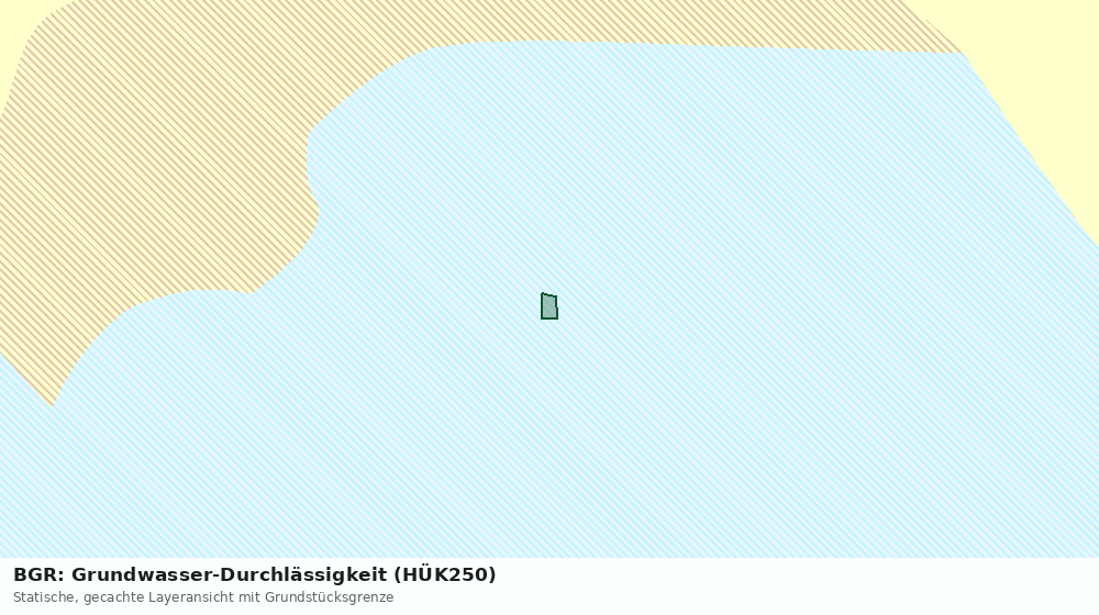 Statische Kartenansicht: BGR: Grundwasser-Durchlässigkeit (HÜK250)