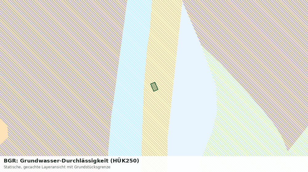 Statische Kartenansicht: BGR: Grundwasser-Durchlässigkeit (HÜK250)