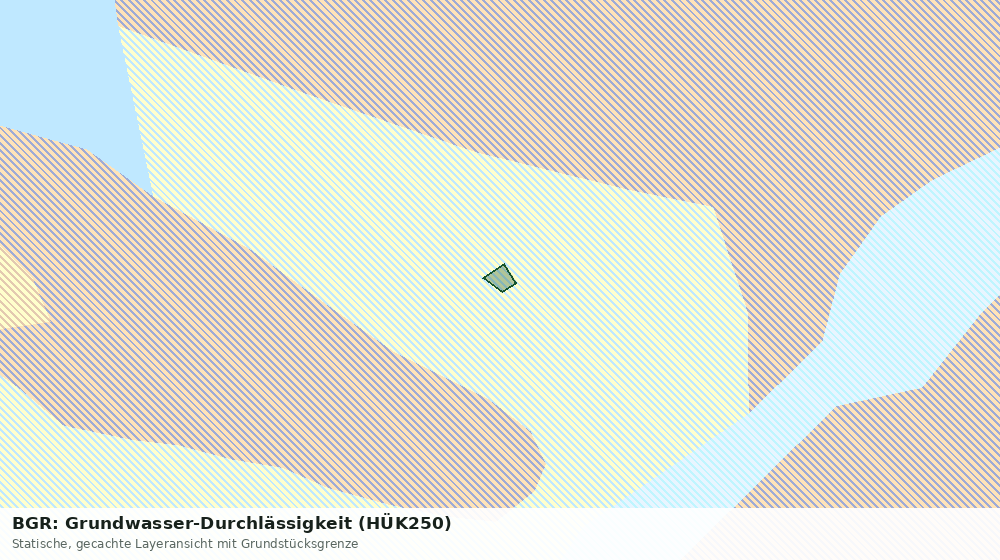 Statische Kartenansicht: BGR: Grundwasser-Durchlässigkeit (HÜK250)