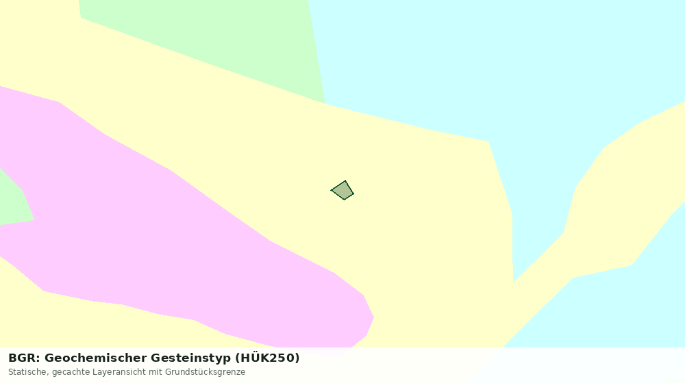 Statische Kartenansicht: BGR: Geochemischer Gesteinstyp (HÜK250)