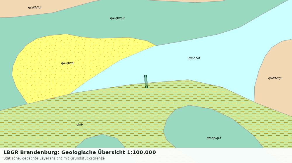 Statische Kartenansicht: LBGR Brandenburg: Geologische Übersicht 1:100.000