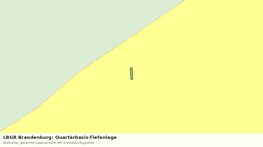 Statische Kartenansicht: LBGR Brandenburg: Quartärbasis-Tiefenlage
