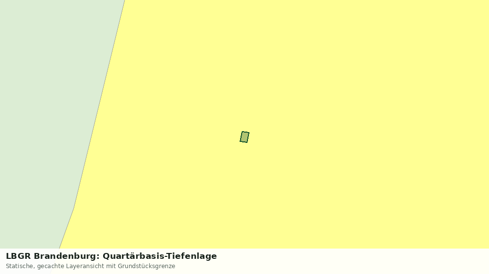 Statische Kartenansicht: LBGR Brandenburg: Quartärbasis-Tiefenlage