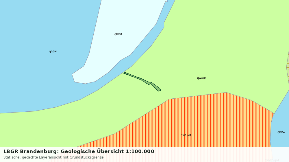 Statische Kartenansicht: LBGR Brandenburg: Geologische Übersicht 1:100.000