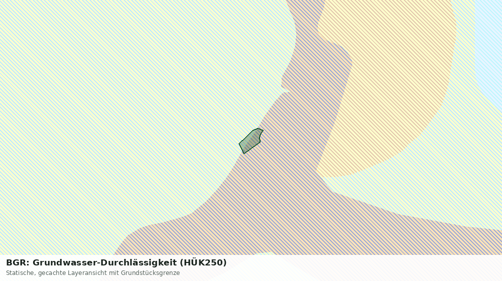 Statische Kartenansicht: BGR: Grundwasser-Durchlässigkeit (HÜK250)