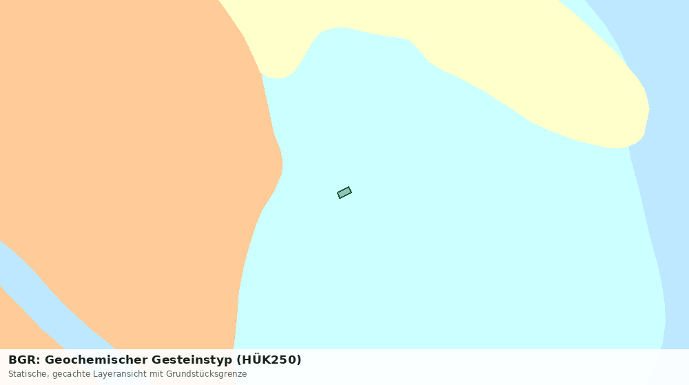 Statische Kartenansicht: BGR: Geochemischer Gesteinstyp (HÜK250)