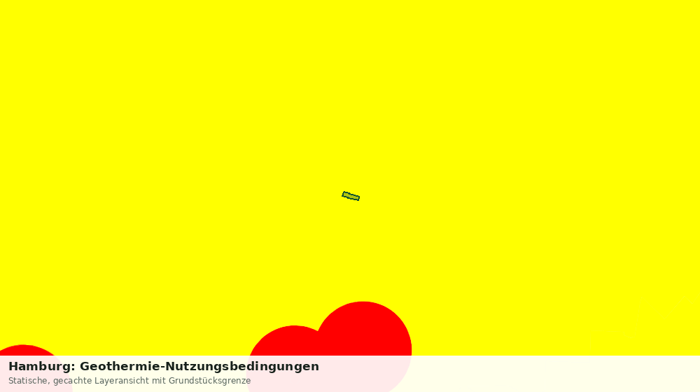 Statische Kartenansicht: Hamburg: Geothermie-Nutzungsbedingungen