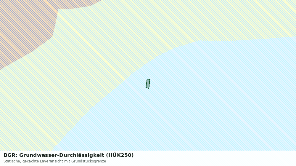 Statische Kartenansicht: BGR: Grundwasser-Durchlässigkeit (HÜK250)