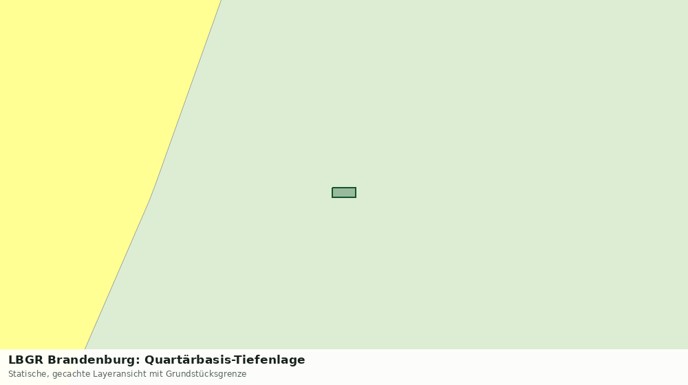 Statische Kartenansicht: LBGR Brandenburg: Quartärbasis-Tiefenlage