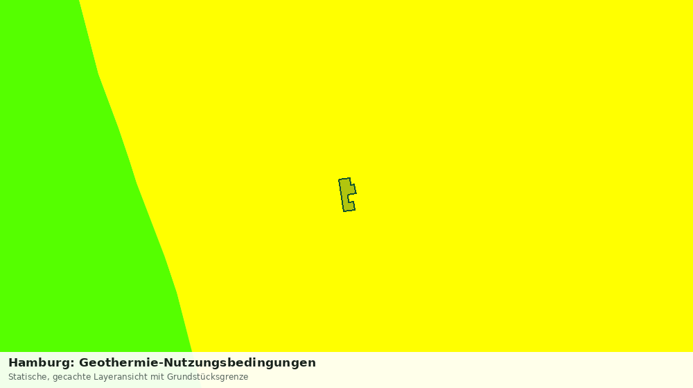 Statische Kartenansicht: Hamburg: Geothermie-Nutzungsbedingungen