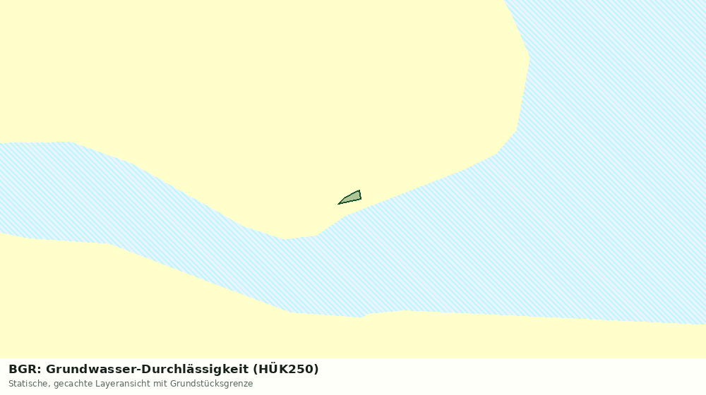 Statische Kartenansicht: BGR: Grundwasser-Durchlässigkeit (HÜK250)