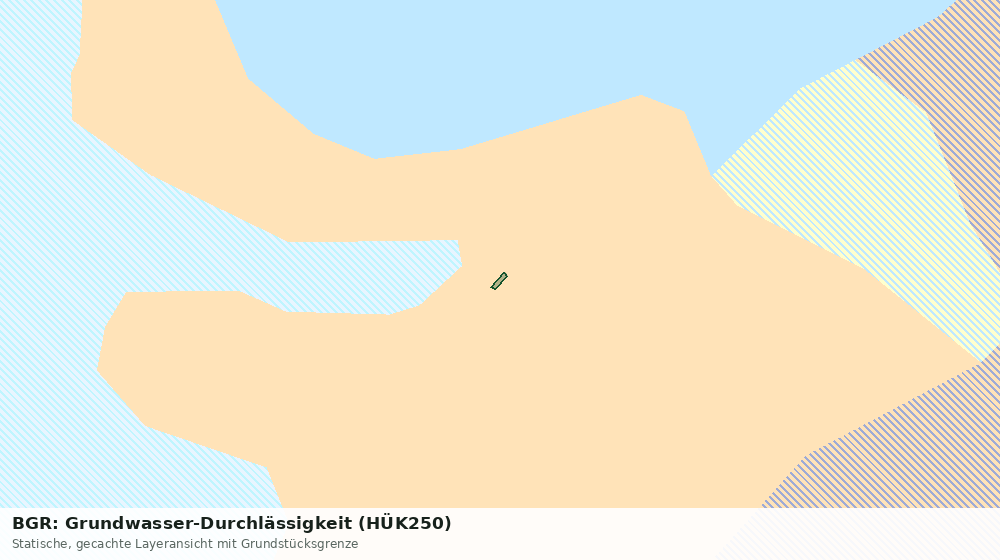 Statische Kartenansicht: BGR: Grundwasser-Durchlässigkeit (HÜK250)