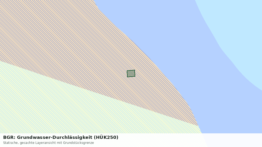 Statische Kartenansicht: BGR: Grundwasser-Durchlässigkeit (HÜK250)