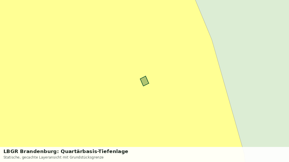 Statische Kartenansicht: LBGR Brandenburg: Quartärbasis-Tiefenlage