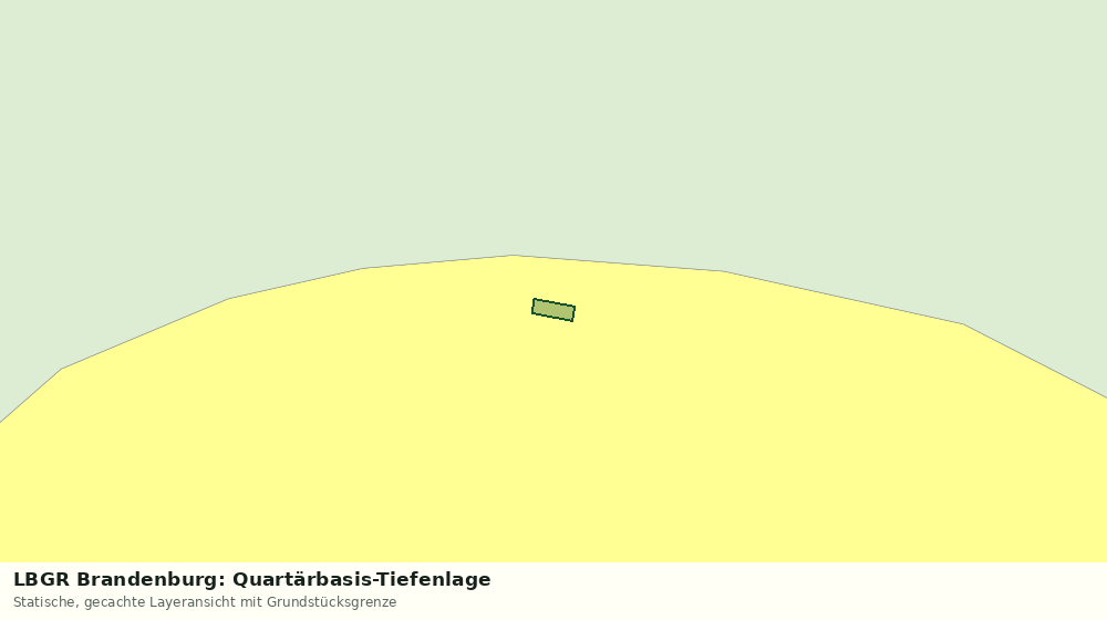 Statische Kartenansicht: LBGR Brandenburg: Quartärbasis-Tiefenlage