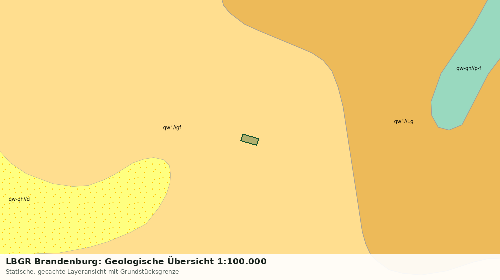 Statische Kartenansicht: LBGR Brandenburg: Geologische Übersicht 1:100.000