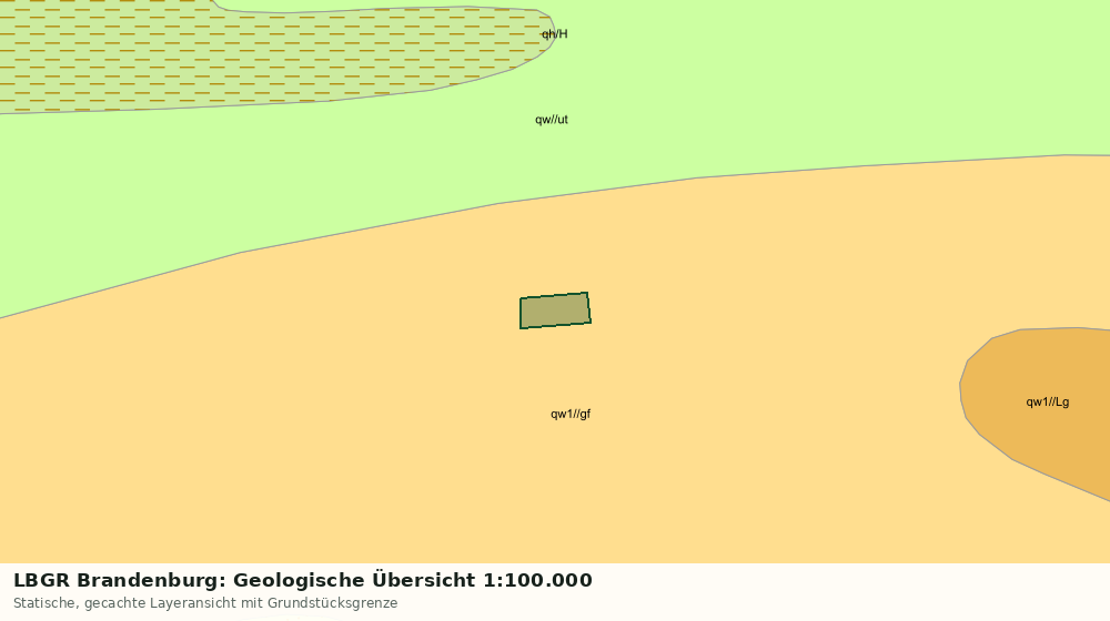 Statische Kartenansicht: LBGR Brandenburg: Geologische Übersicht 1:100.000