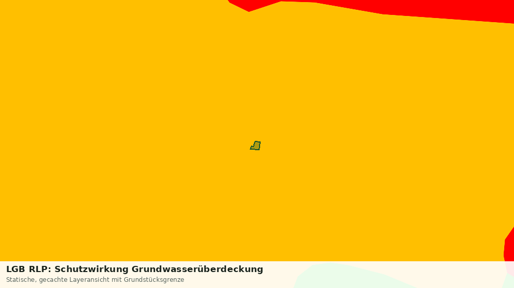 Statische Kartenansicht: LGB RLP: Schutzwirkung Grundwasserüberdeckung