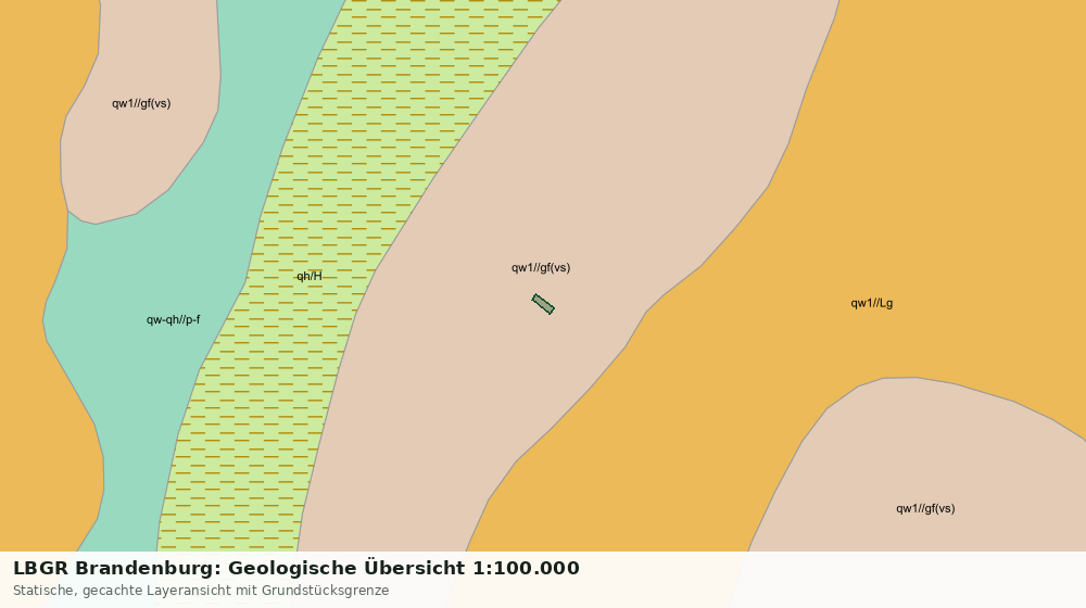 Statische Kartenansicht: LBGR Brandenburg: Geologische Übersicht 1:100.000