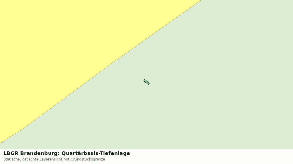 Statische Kartenansicht: LBGR Brandenburg: Quartärbasis-Tiefenlage