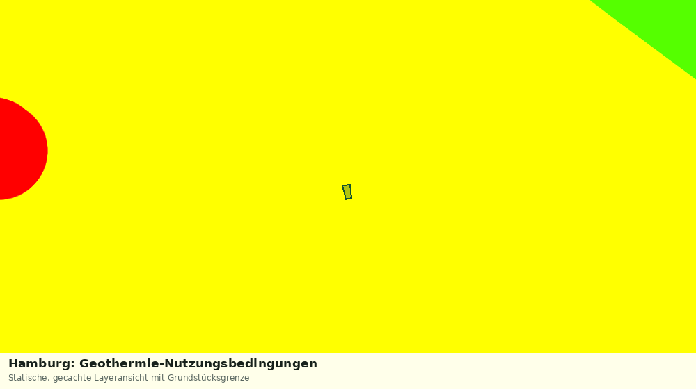 Statische Kartenansicht: Hamburg: Geothermie-Nutzungsbedingungen
