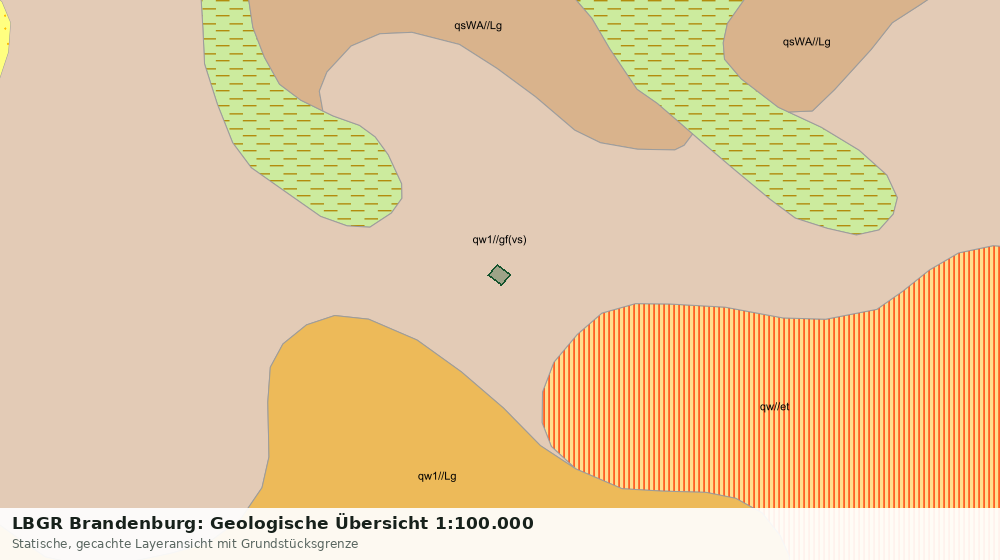 Statische Kartenansicht: LBGR Brandenburg: Geologische Übersicht 1:100.000