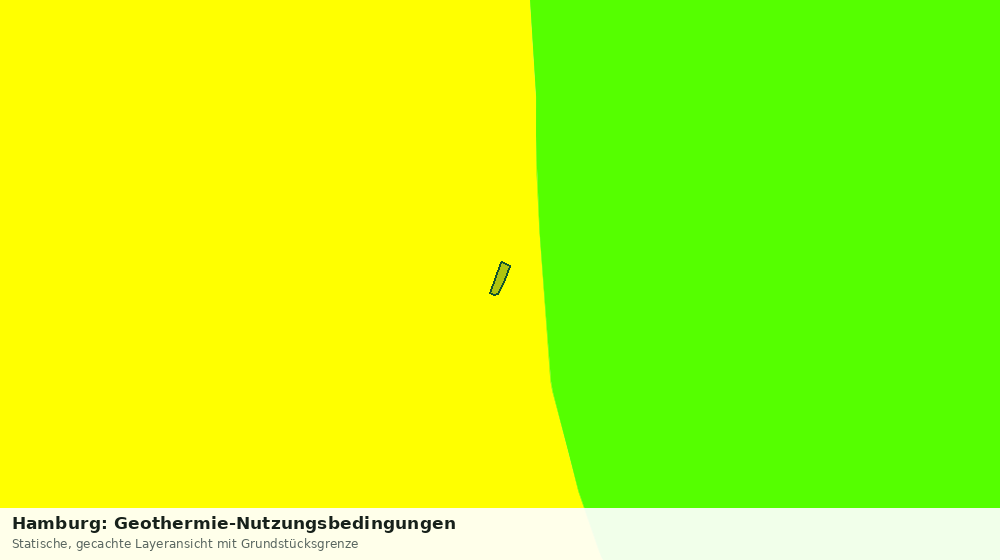 Statische Kartenansicht: Hamburg: Geothermie-Nutzungsbedingungen