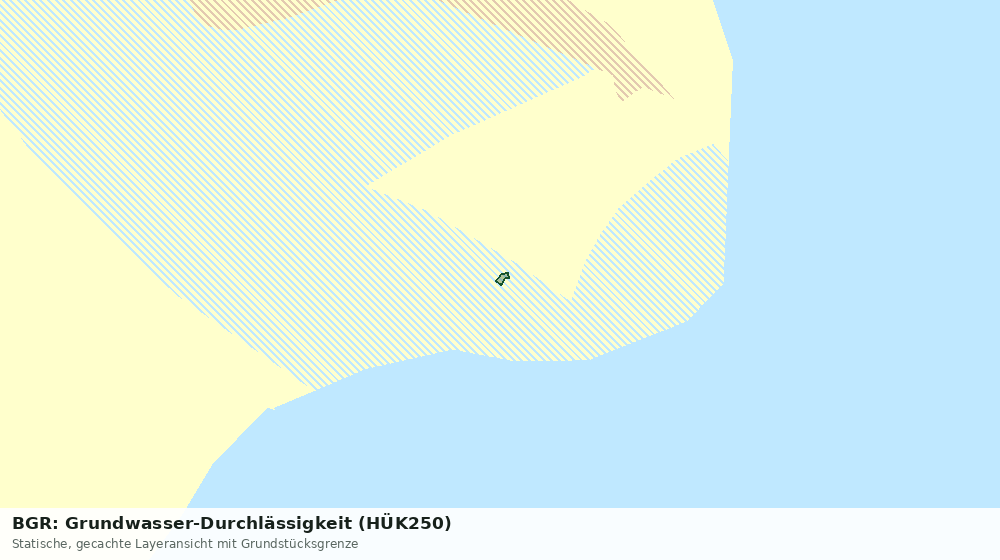 Statische Kartenansicht: BGR: Grundwasser-Durchlässigkeit (HÜK250)
