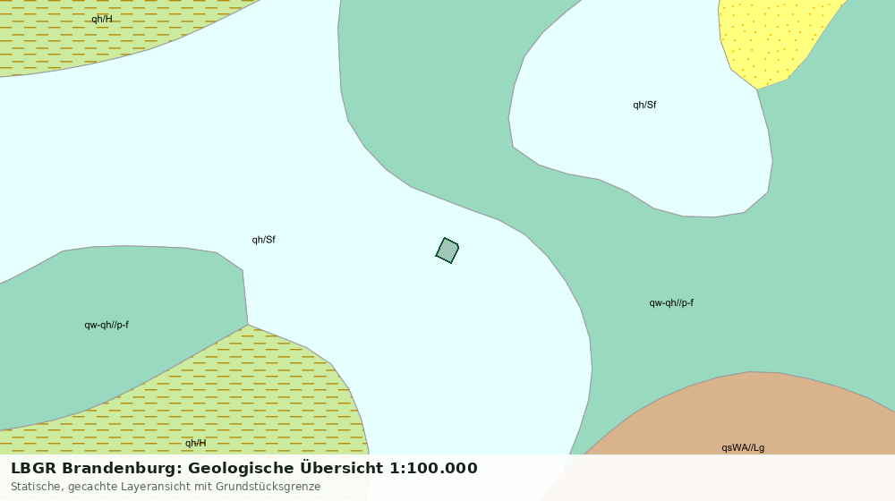 Statische Kartenansicht: LBGR Brandenburg: Geologische Übersicht 1:100.000