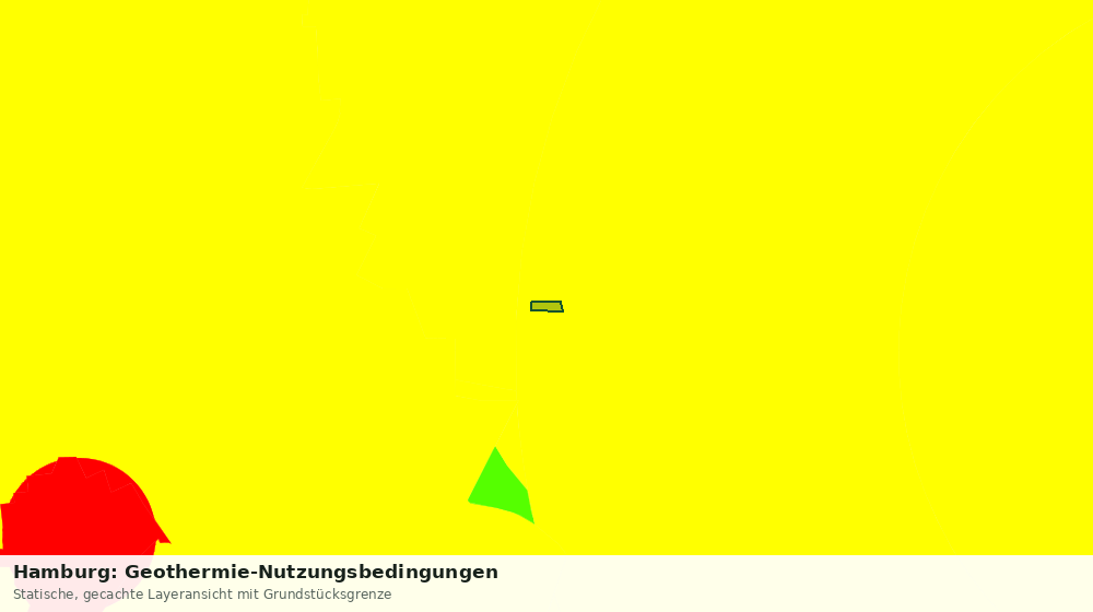 Statische Kartenansicht: Hamburg: Geothermie-Nutzungsbedingungen