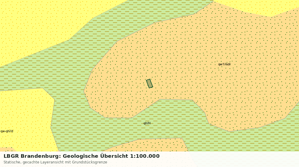 Statische Kartenansicht: LBGR Brandenburg: Geologische Übersicht 1:100.000