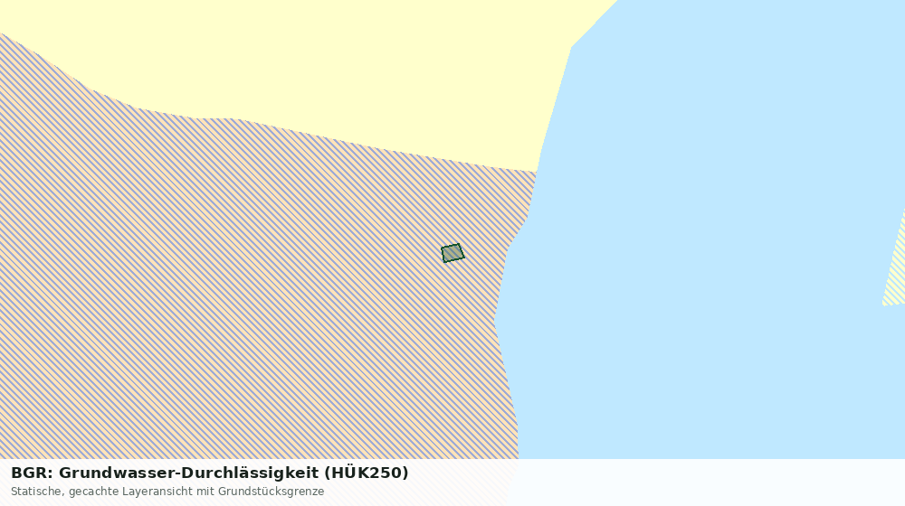 Statische Kartenansicht: BGR: Grundwasser-Durchlässigkeit (HÜK250)