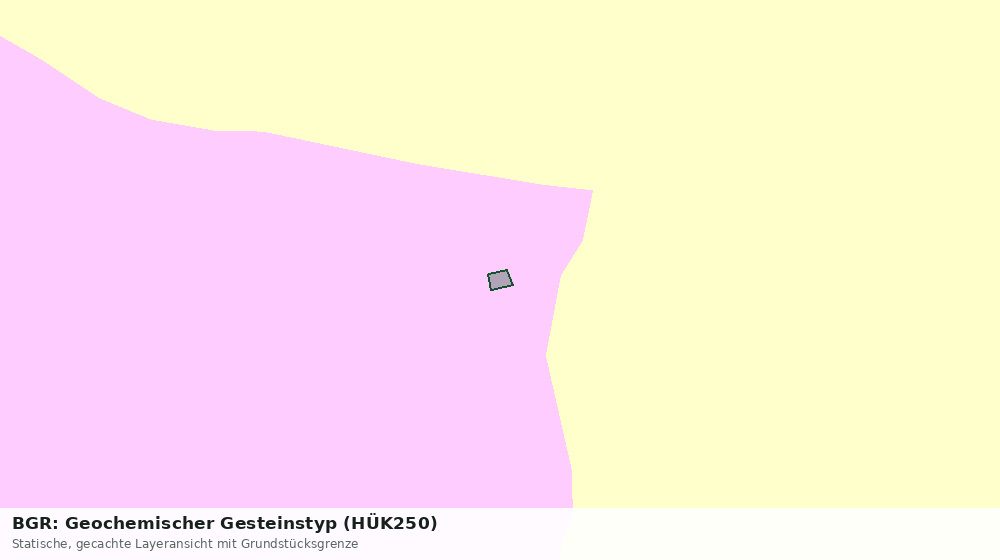 Statische Kartenansicht: BGR: Geochemischer Gesteinstyp (HÜK250)