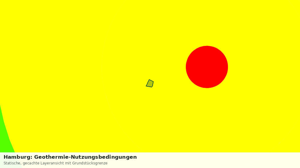 Statische Kartenansicht: Hamburg: Geothermie-Nutzungsbedingungen