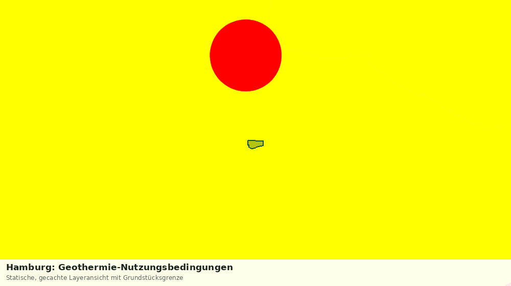 Statische Kartenansicht: Hamburg: Geothermie-Nutzungsbedingungen