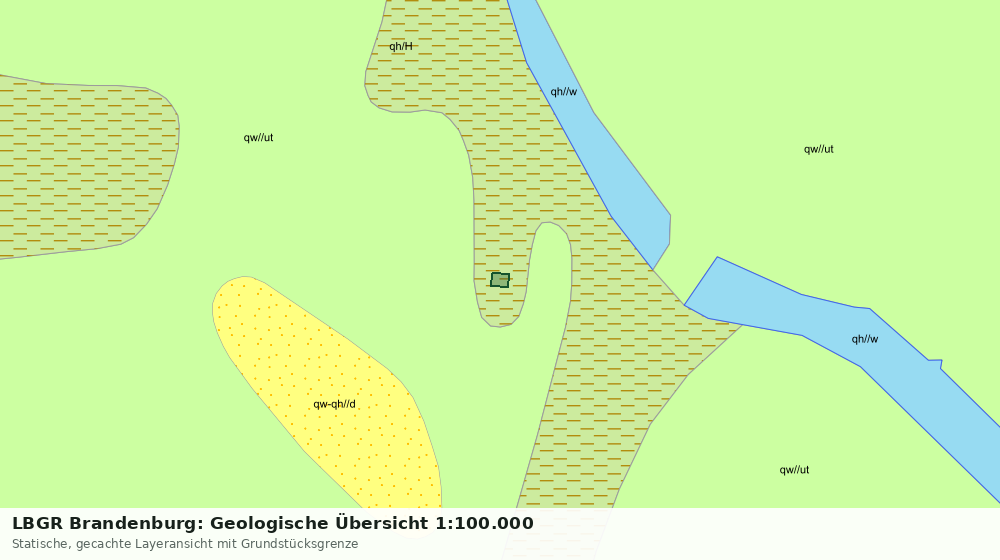 Statische Kartenansicht: LBGR Brandenburg: Geologische Übersicht 1:100.000