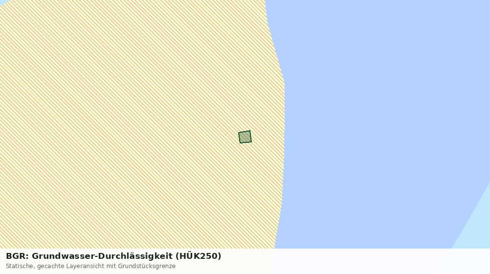 Statische Kartenansicht: BGR: Grundwasser-Durchlässigkeit (HÜK250)